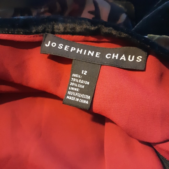 Josephine Chaus Velour Floral Maxi Skirt NWT - Picture 5 of 7